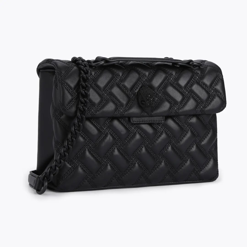 BOLSO KURT GEIGER KENSINGTON BAG DRENCH BLACK | AFRICABARCELONA.COM